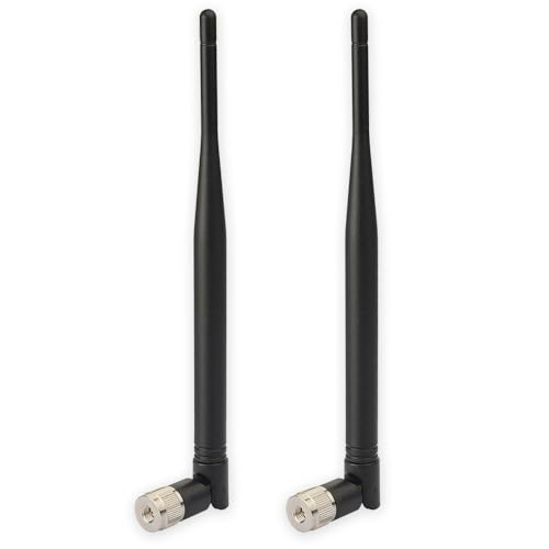 Eightwood 868 MHz Antenne Kipp-und-Schwenkbar SMA Stecker NFC RFID Antenne 2 Stücke für Homematic CCU3 CCU2 CC1101 Raspberry Pi GSM Wireless WiFi Ham Radio MEHRWEG