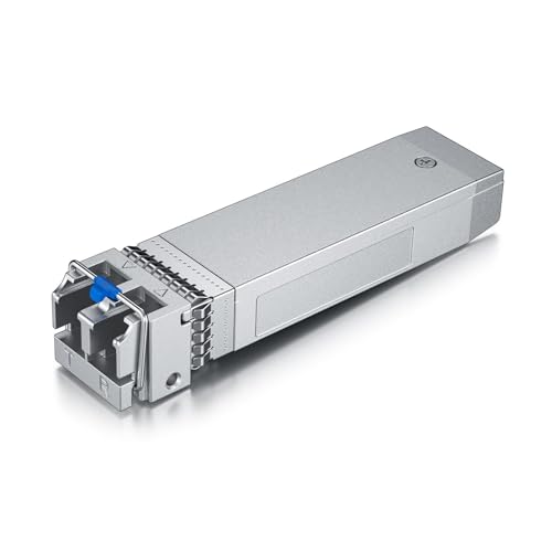 10Gb SFP+ LR Singlemode Modul, 10GBase-LR LC Transceiver Kompatibel für Cisco SFP-10G-LR, Meraki, Mikrotik S+31DLC10D, Ubiquiti UniFi, Netgear, Zyxel, Qnap, Synology, D-Link,TP-LINK, Open Switch