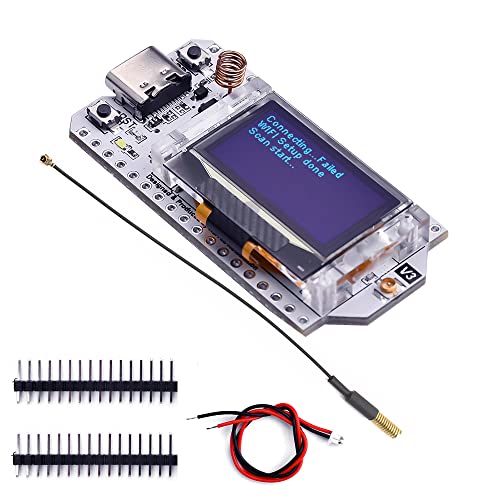 DollaTek ESP32-S3FN8 LoRa V3 Entwicklungsboard 433~510MHz SX1262 0.96 Zoll OLED Display und Antenne Bluetooth + WiFi Lora Kit für Arduino IOT Smart Home for Meshtastic