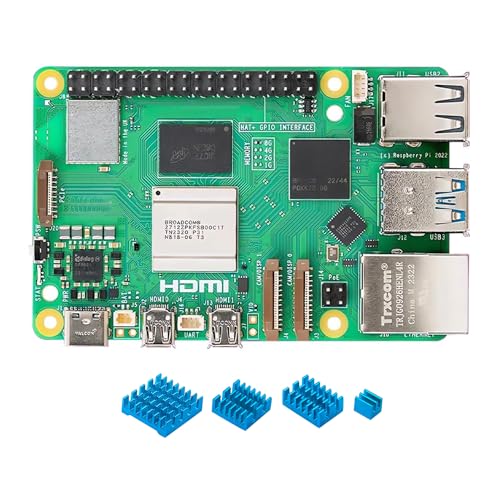 Raspberry Pi 5 8GB RAM Board mit Kühlkörpern 4pcs